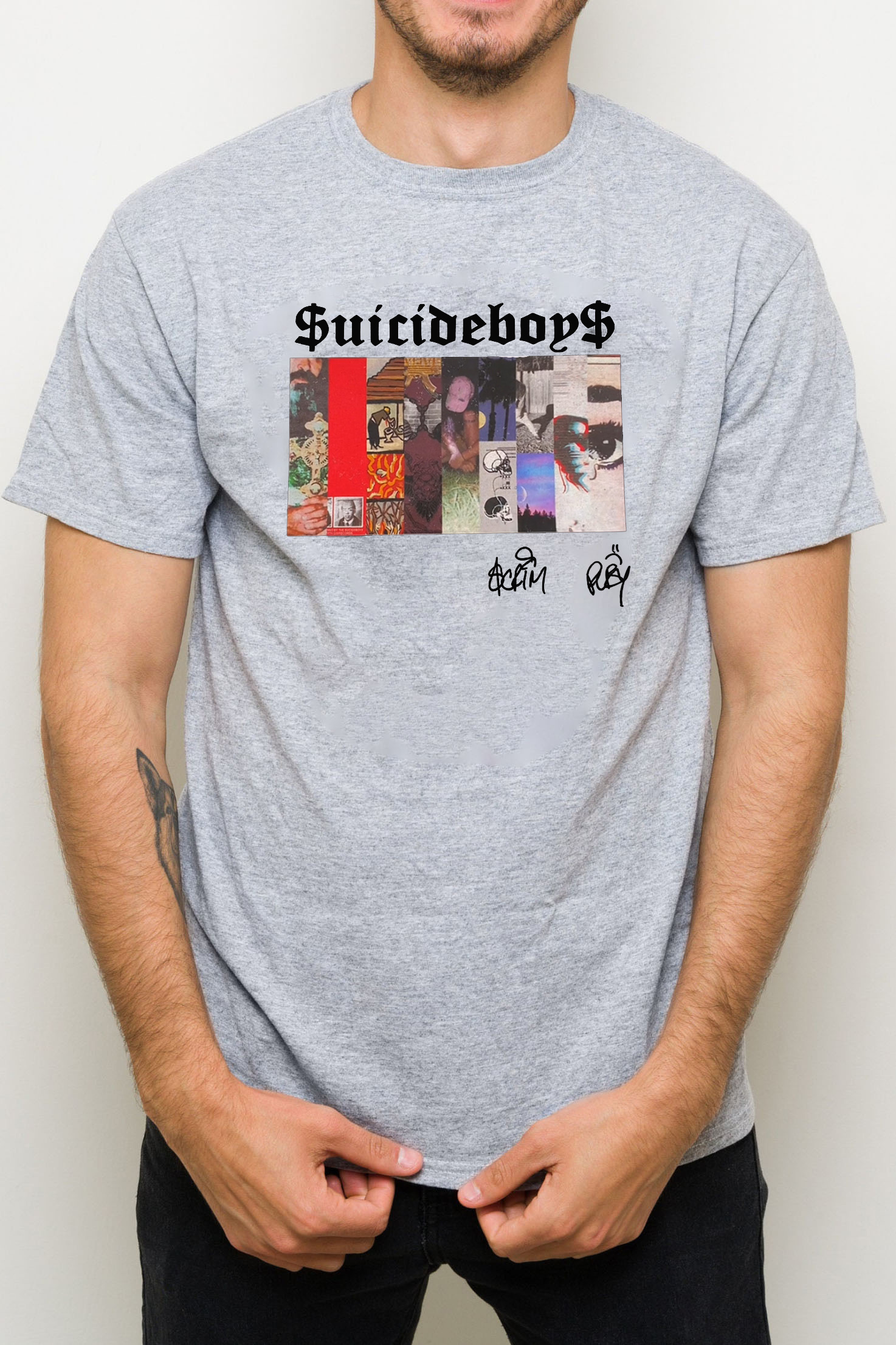 $uicideboy$ printed men's short-sleeved T-shirt