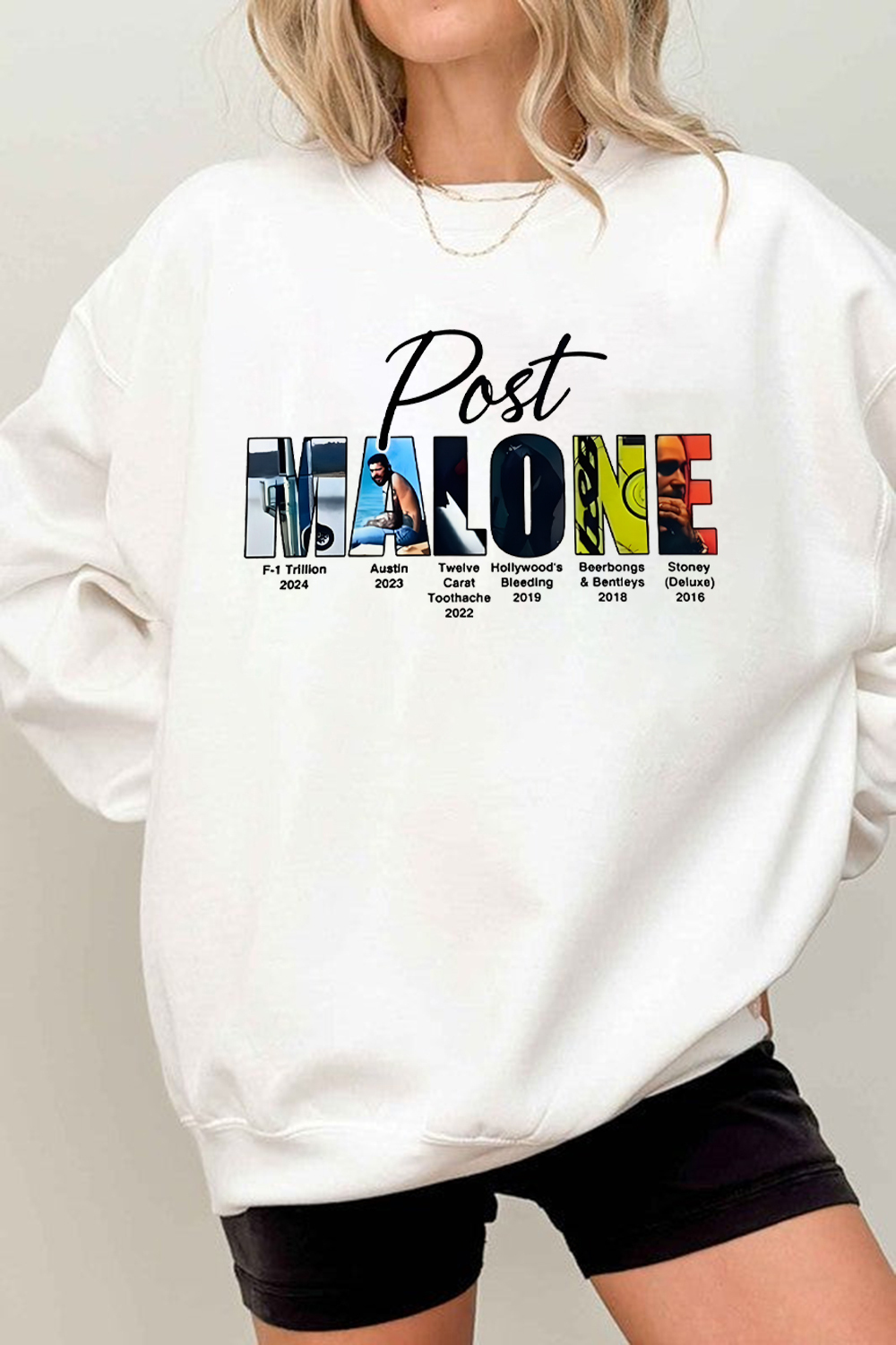 Retro post malone shirt vintage 90s style sweatshirt