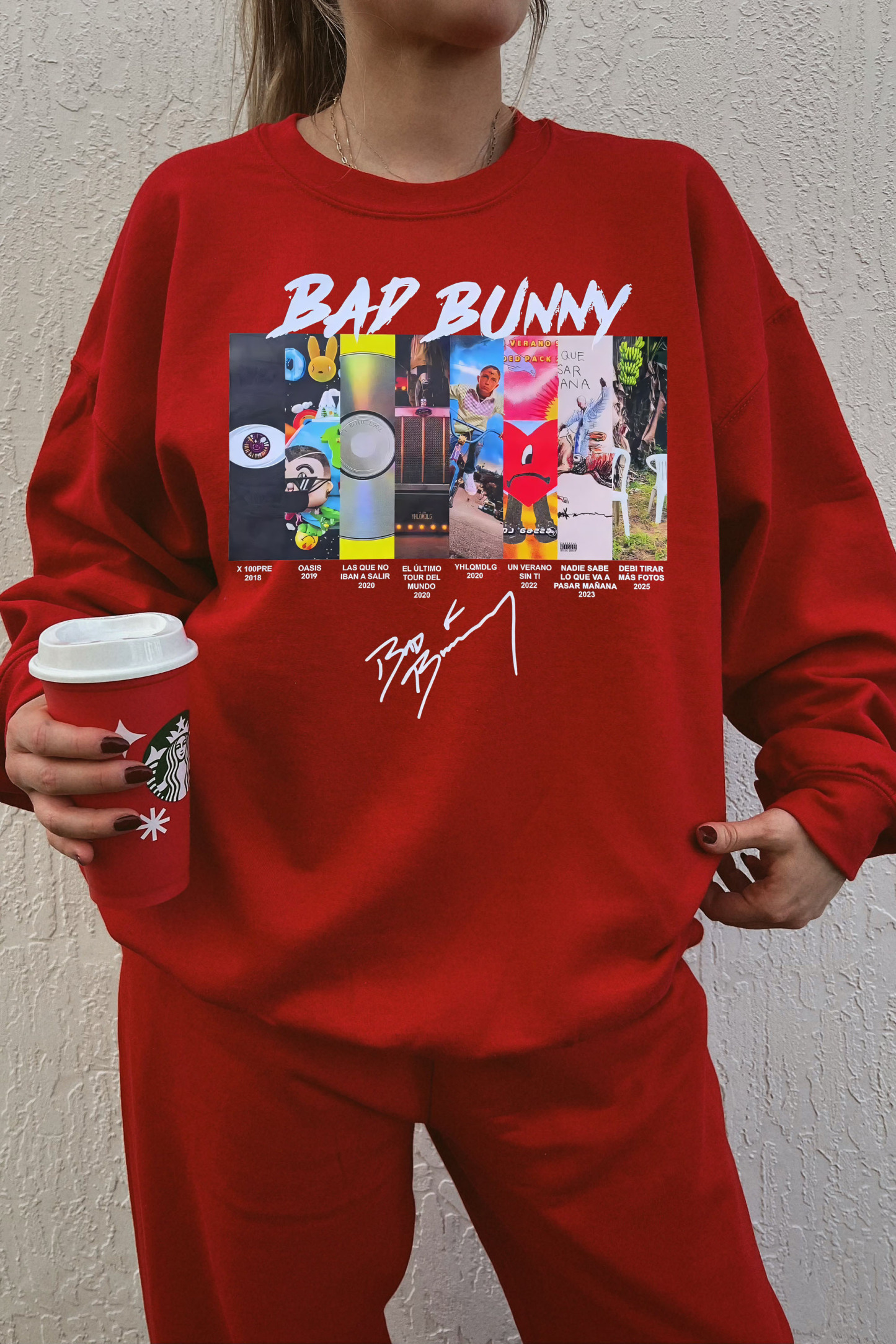 badbunny long sleeve sweatshirt