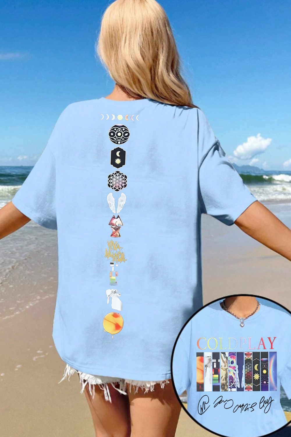 coldplay women T-shirt