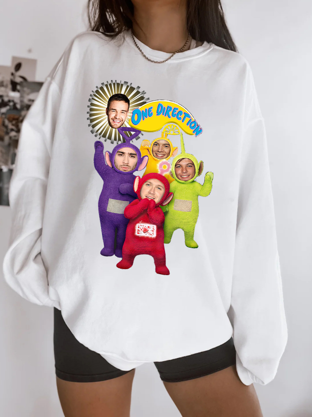 One Direction Cute Teletubbies Funny Sweatshirt for 1D Fans
