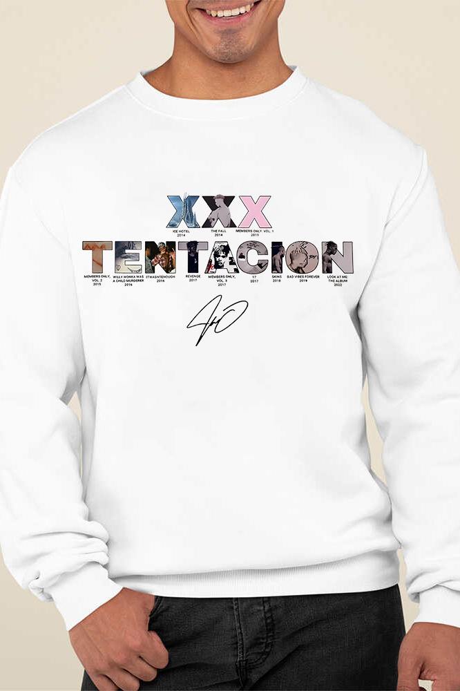 XXXTentacion Inspired Vintage Rap Shirt a6  sweatshirt