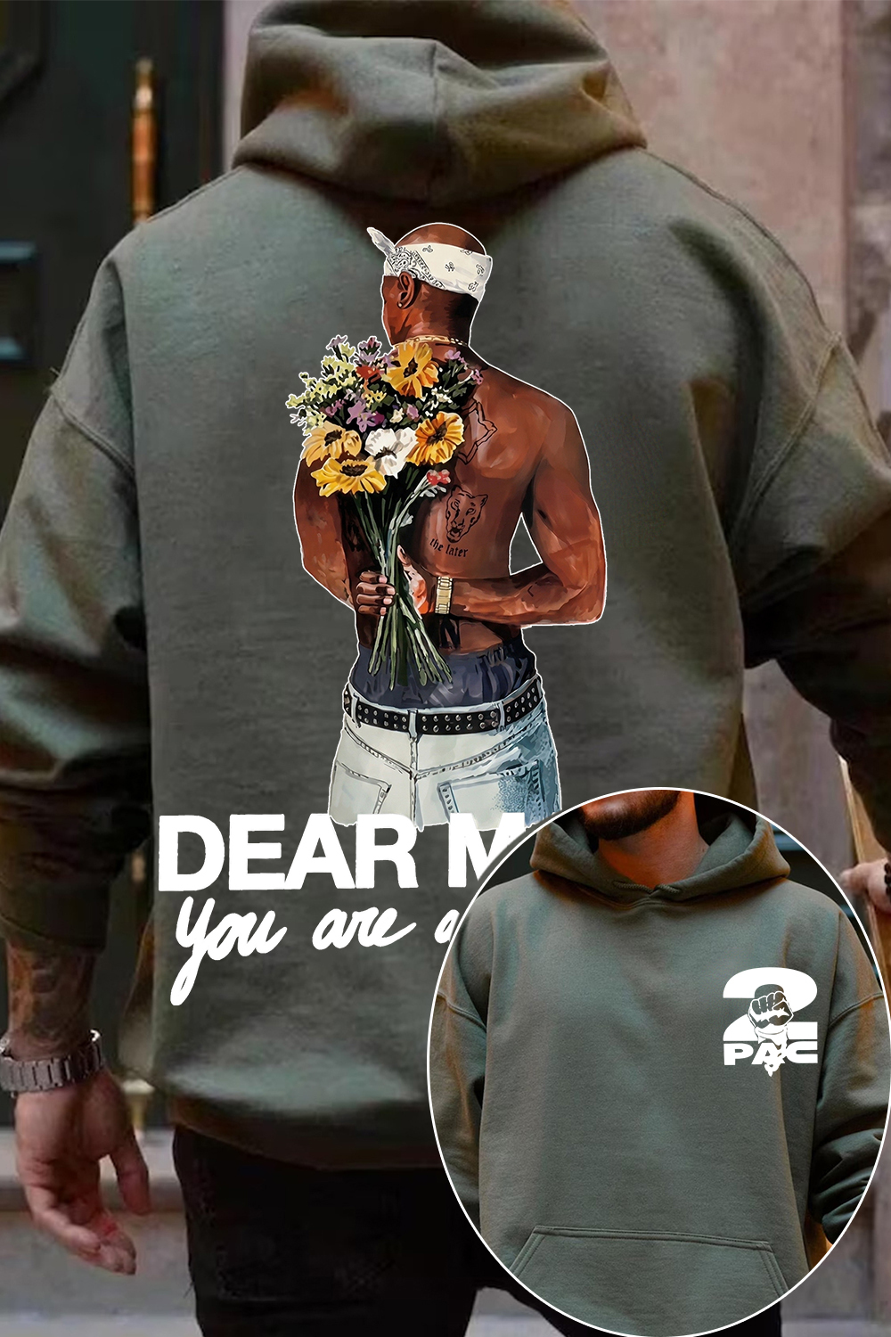 2pac Two-Sided Hoodie