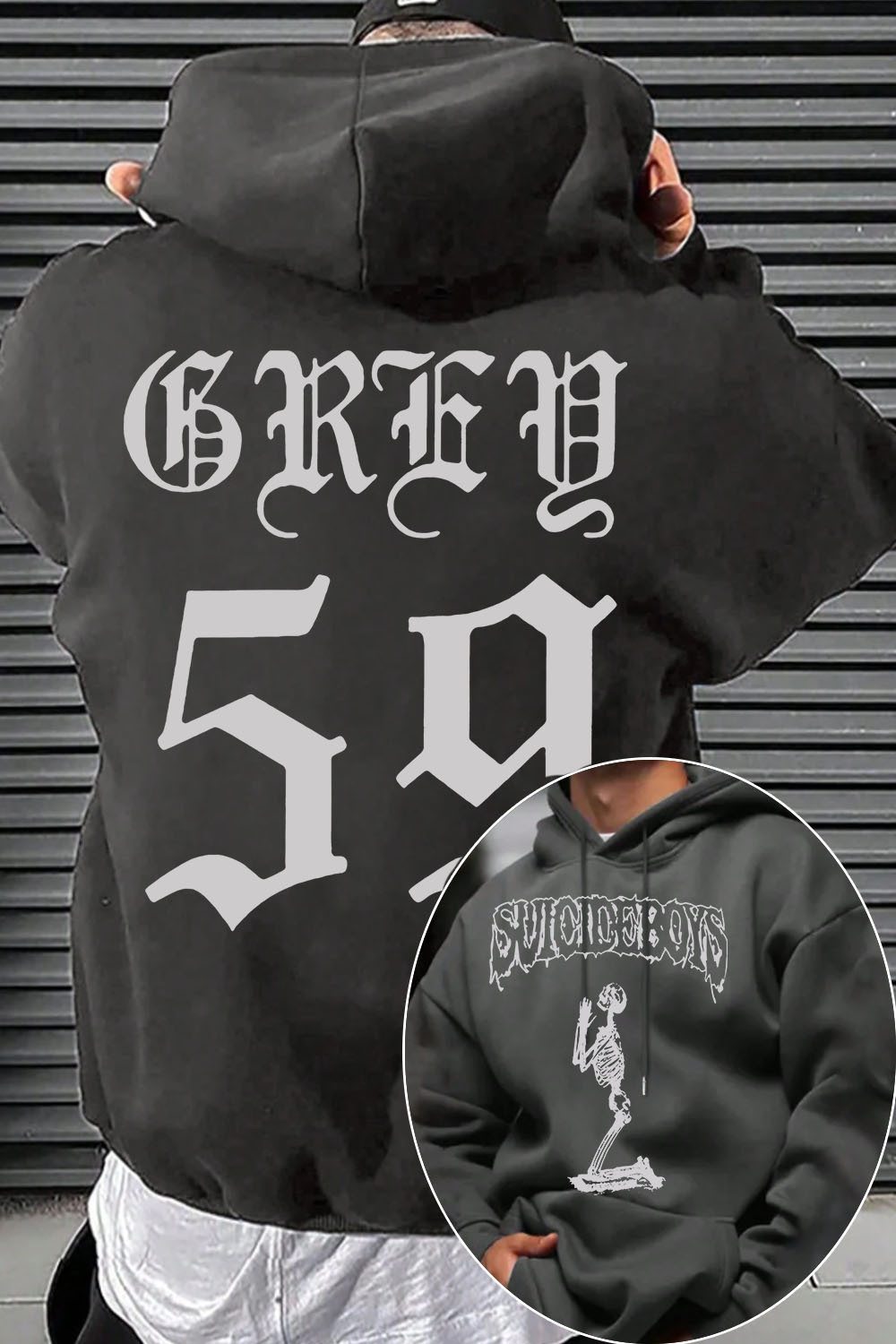 uicideboys59 2-side printed personalized men's hoodie