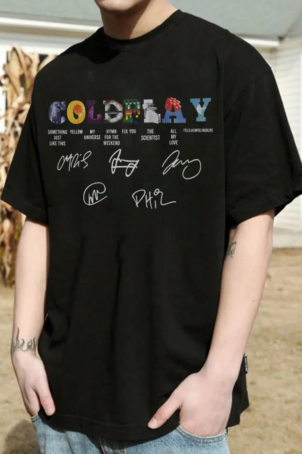 Coldplay Music Concert 2025 T-Shirt