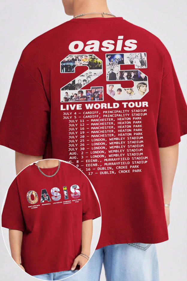 Oasis Live World Tour 2025 T-Shirt