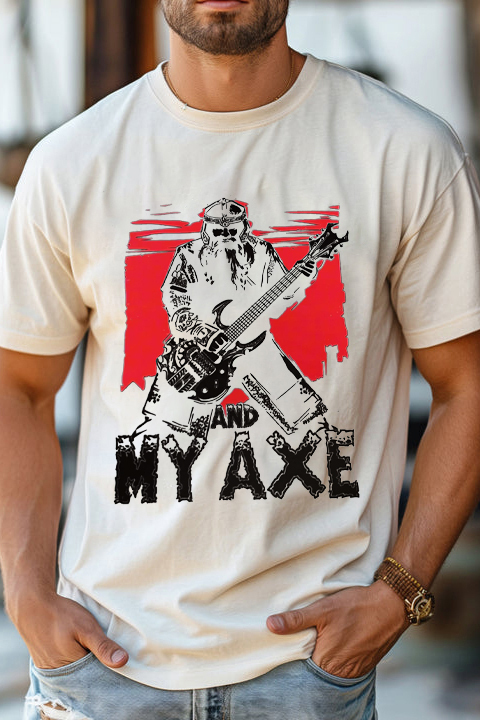 Gimli And My Axe Lord Of The Rings Vintage MEN T-Shirt