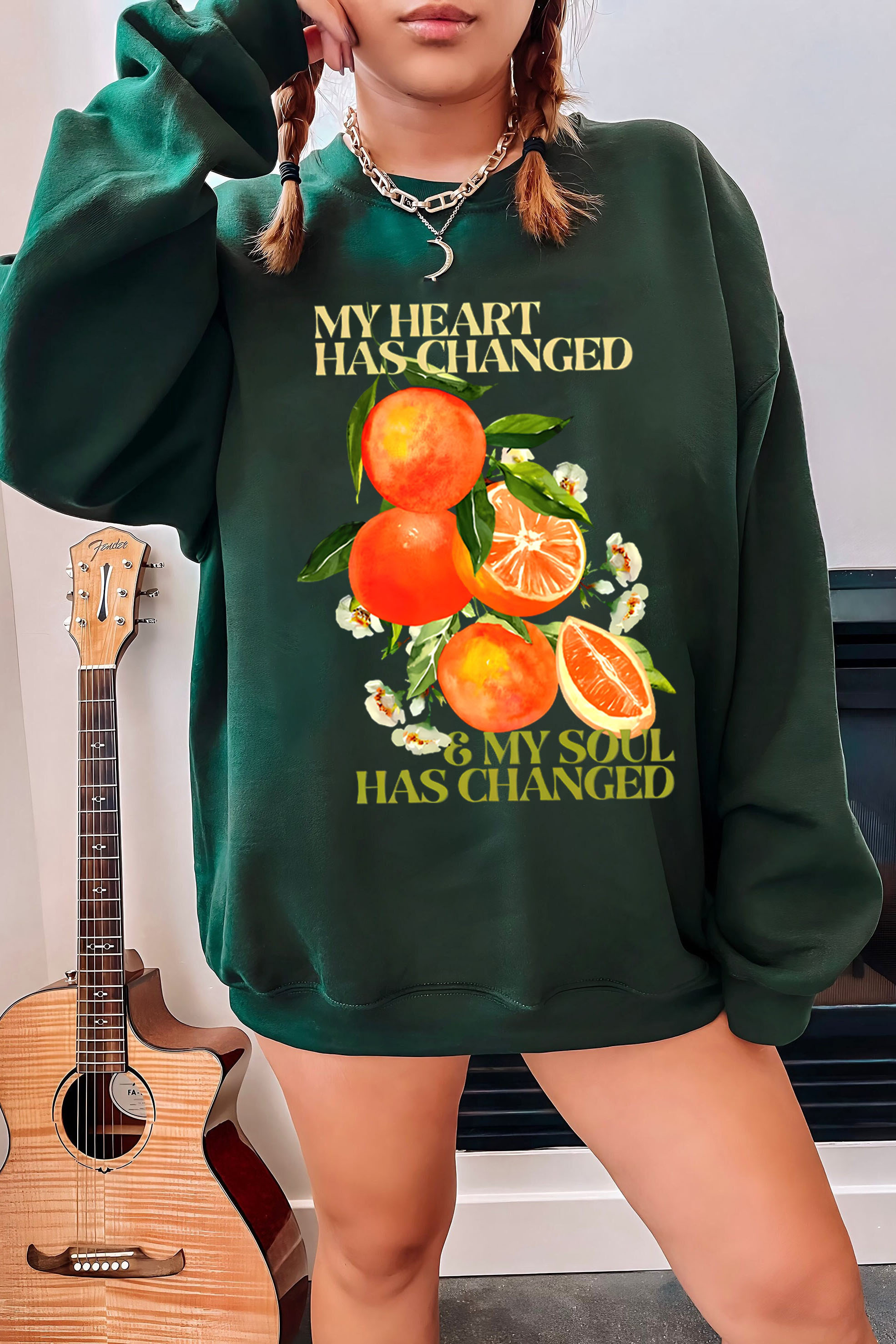 Noah Kahan Orange Sweatshirt