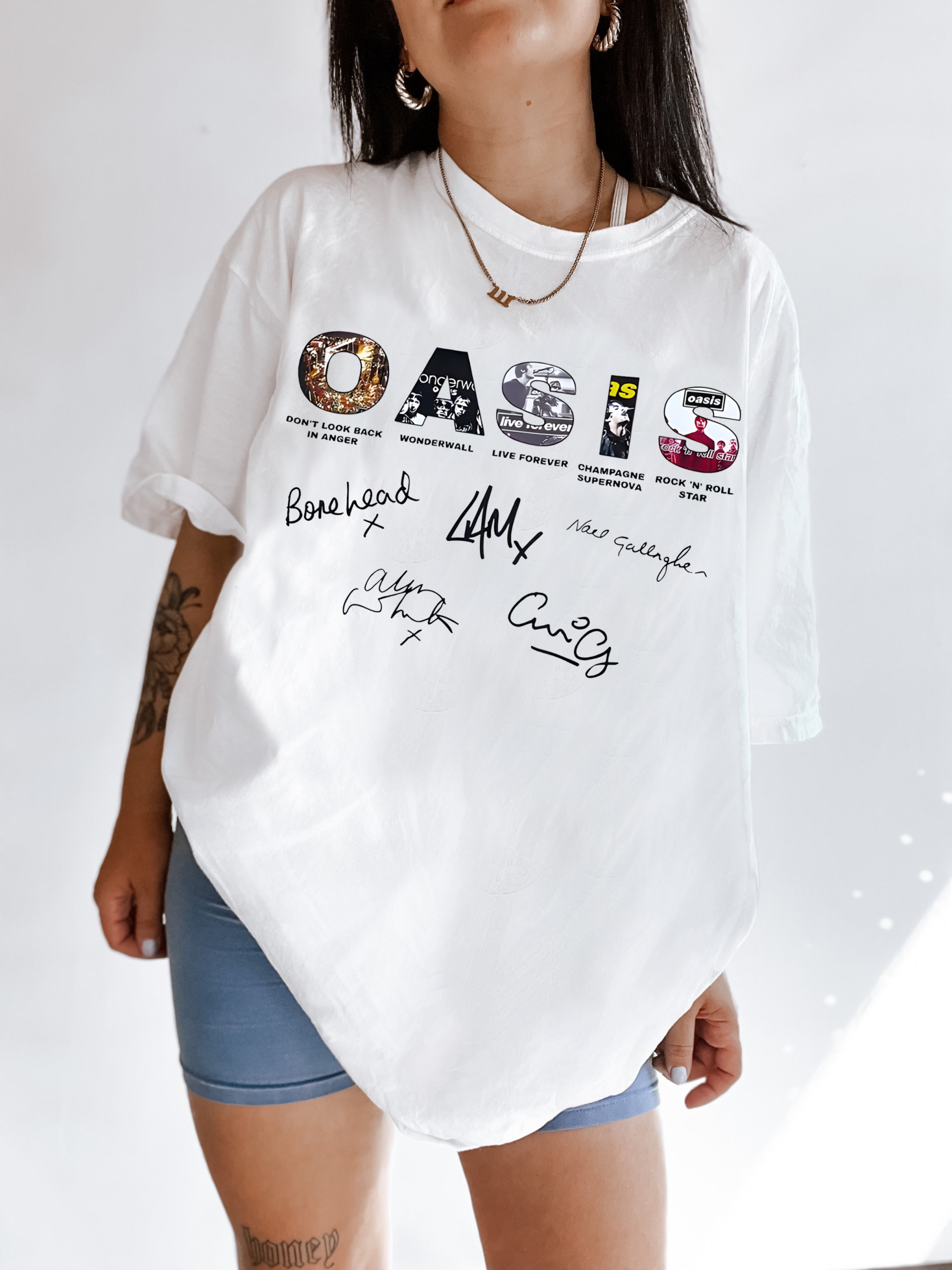 Oasis Unisex T Shirt Definitely Maybe Promo Official Reunion Tour 2025