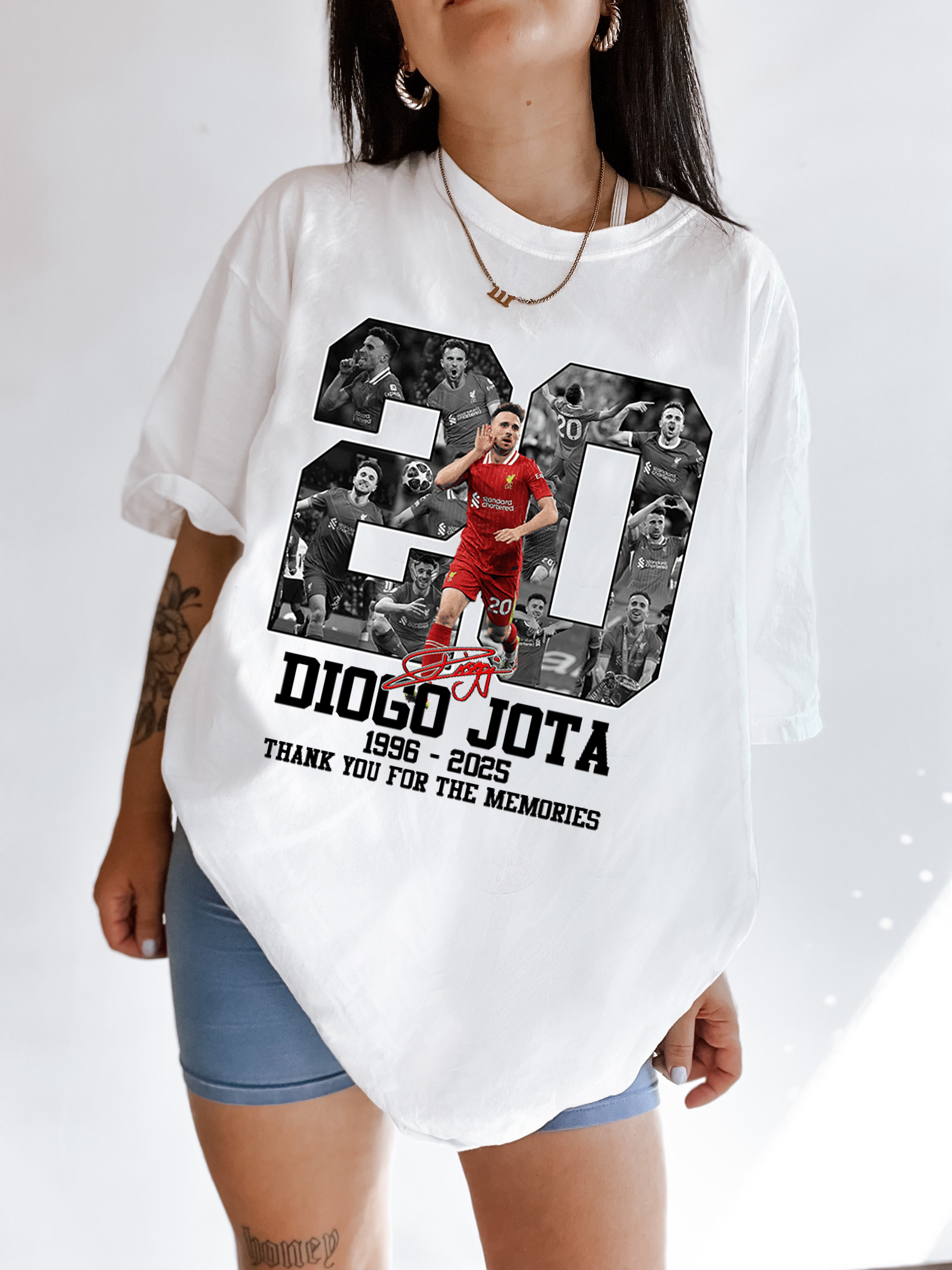 Rip Diogo Jota 1996-2025 Shirt For Women