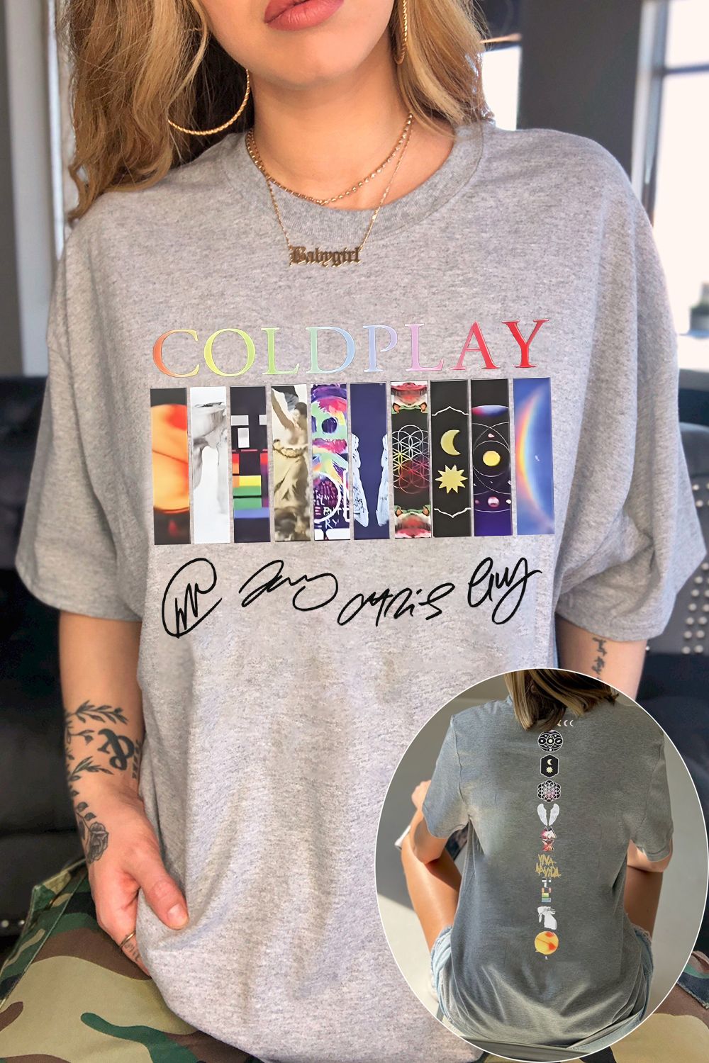 coldplay women T-shirt