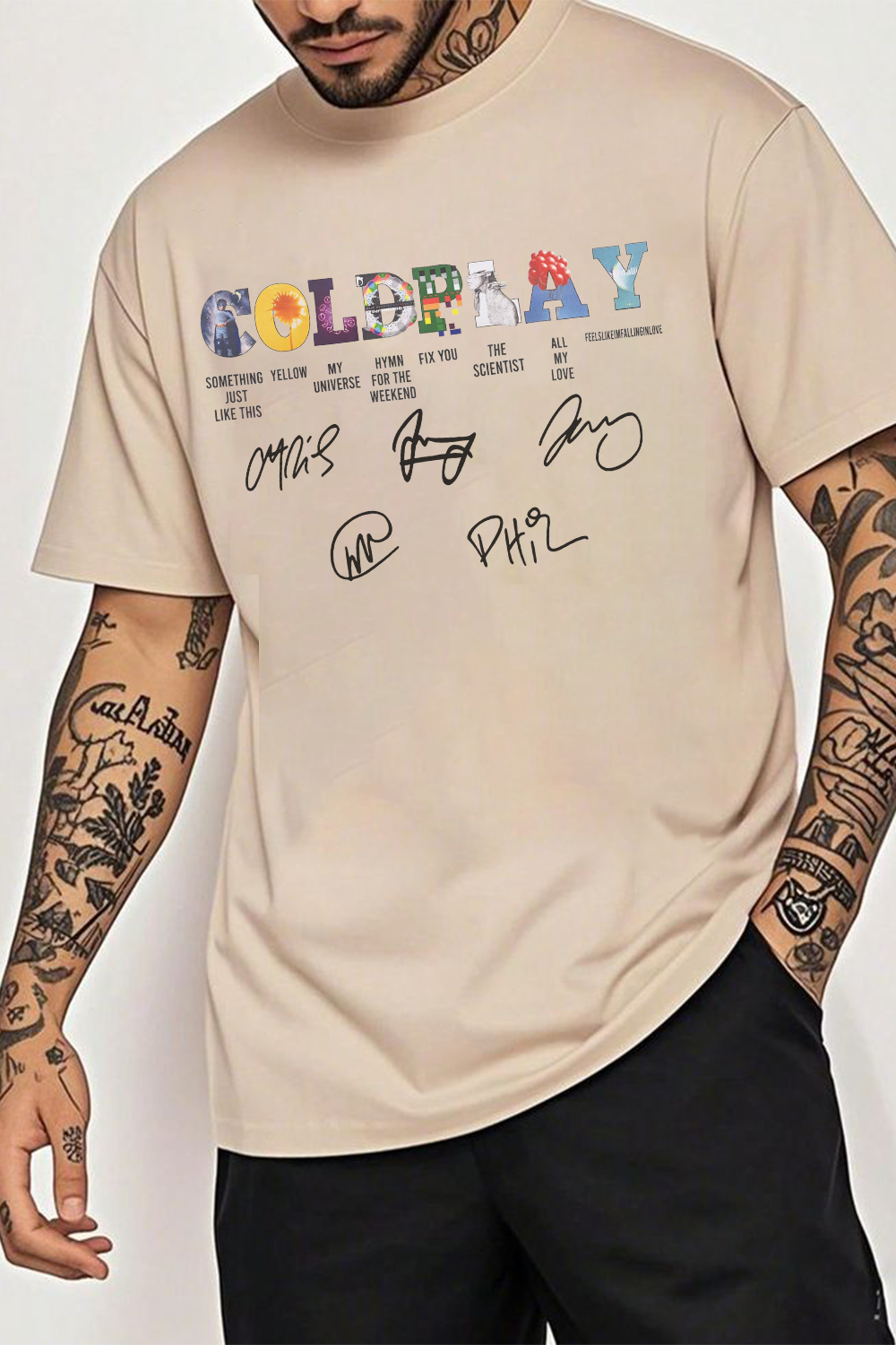 Coldplay Music Concert 2025 T-Shirt