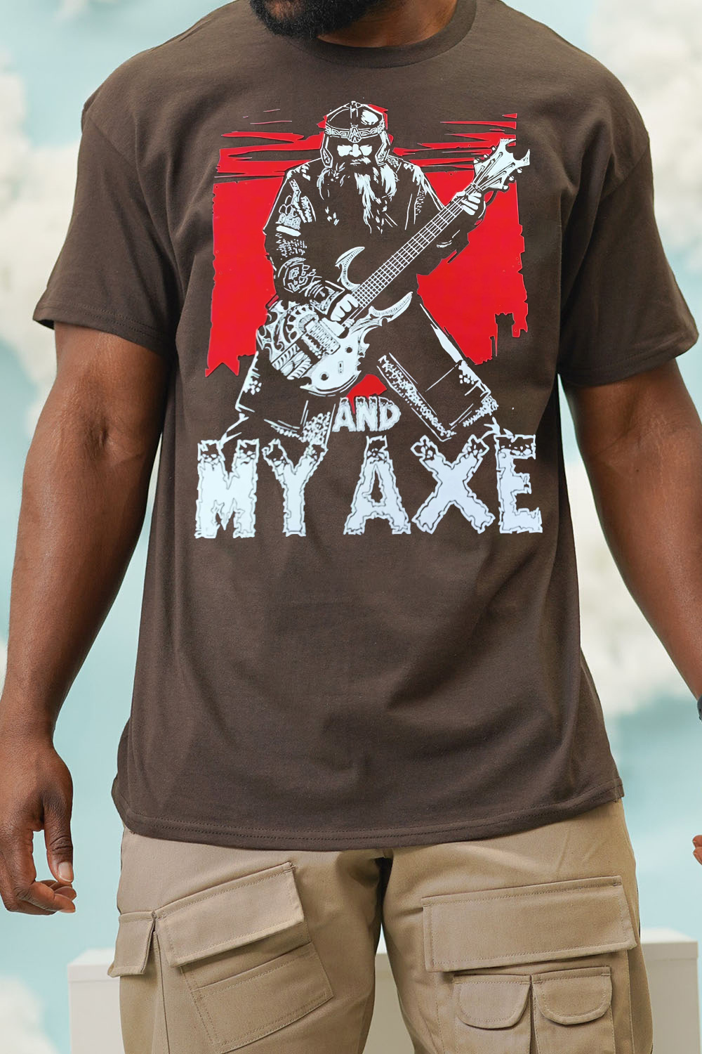 Gimli And My Axe Lord Of The Rings Vintage MEN T-Shirt