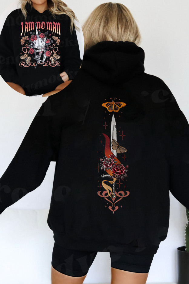 LOTR I Am No Man 2 Sides Hoodie