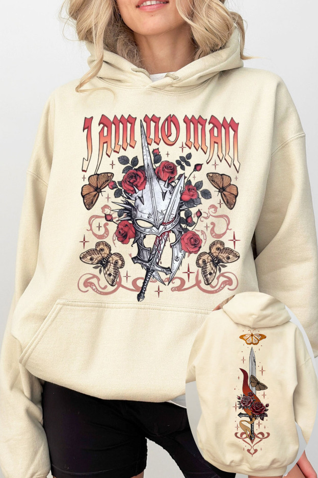 LOTR I Am No Man 2 Sides Hoodie