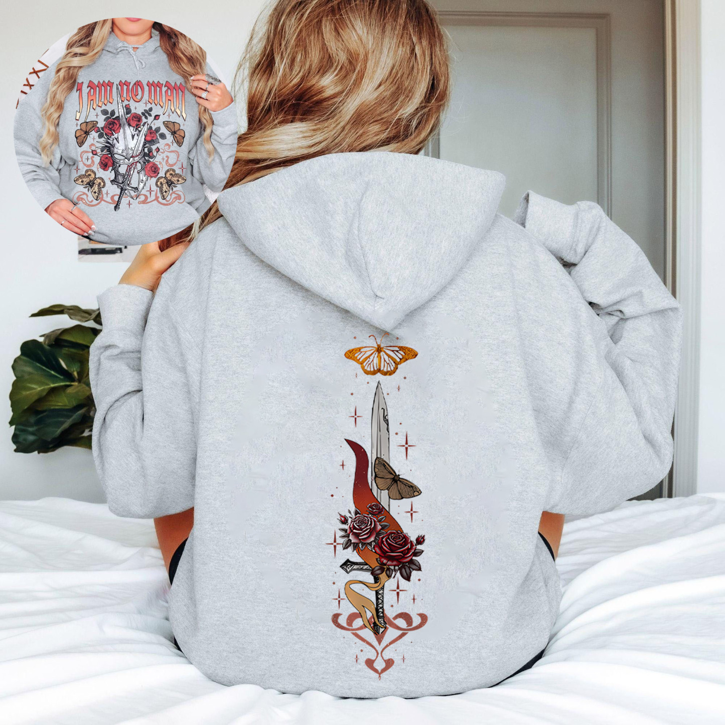 LOTR I Am No Man 2 Sides Hoodie