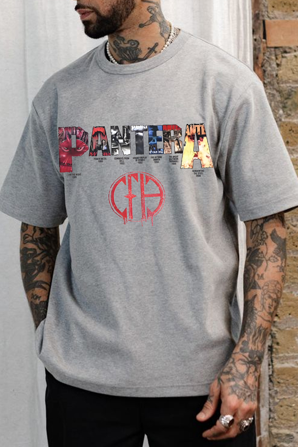 pantera short sleeve men t-shirt