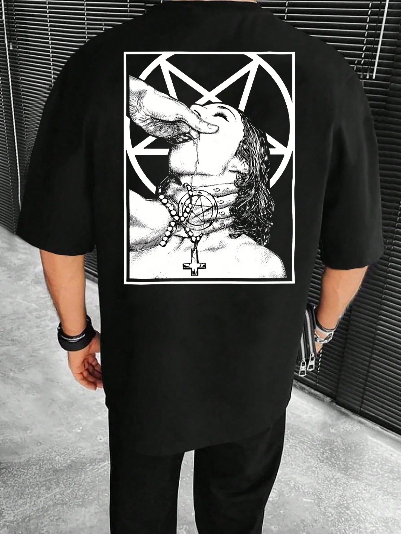 Satanic Nun Svart Barn Pojkar Flickor T-shirt For Men