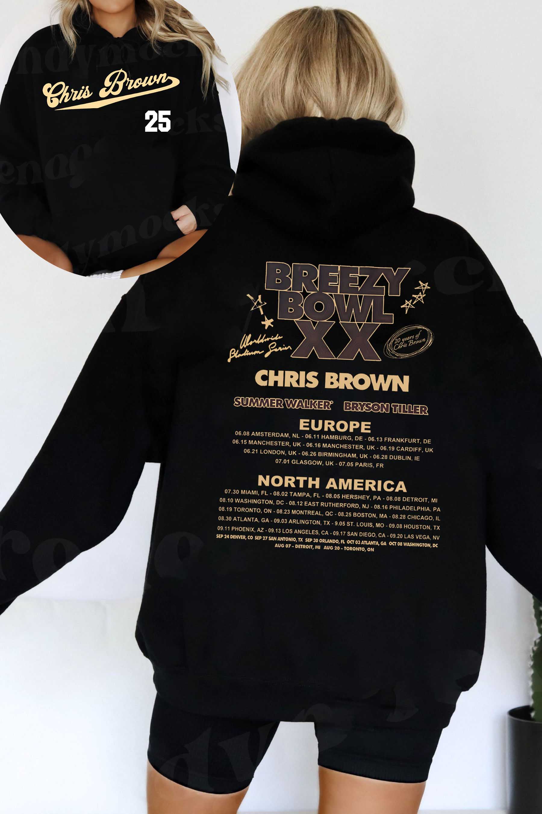 cb Jersey Tour 2025 Hoodie For Men