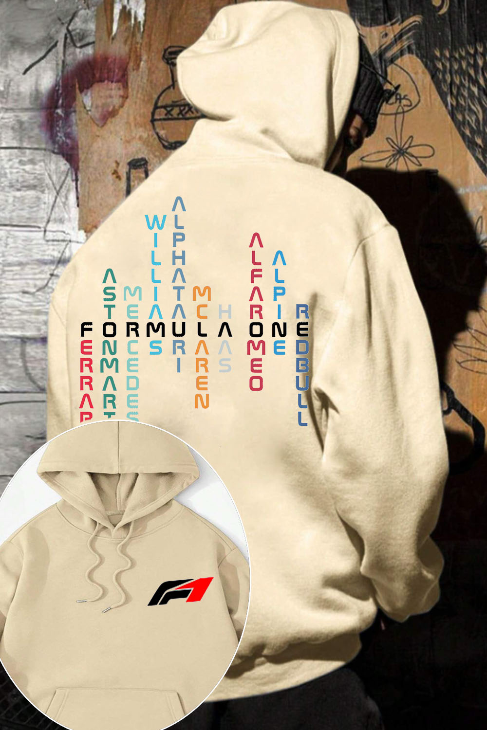 All Teams Formula 1 Unisex 2Sides men hoodie
