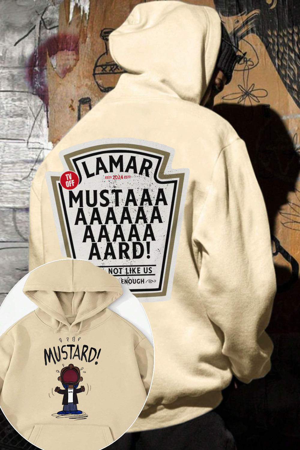 Kendrick Lamar GNX Mustard 2 Sides Tee For Men