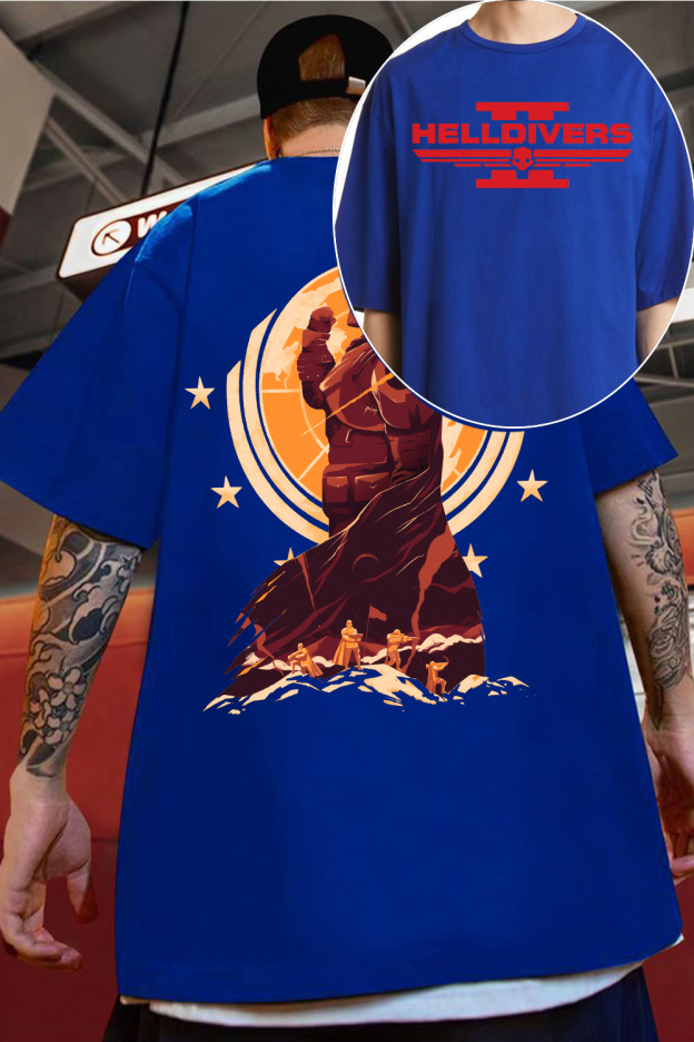 Helldivers 2 Oversized Vintage Unisex Shirt