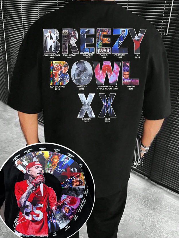 cb 2-side printed Tee For Men