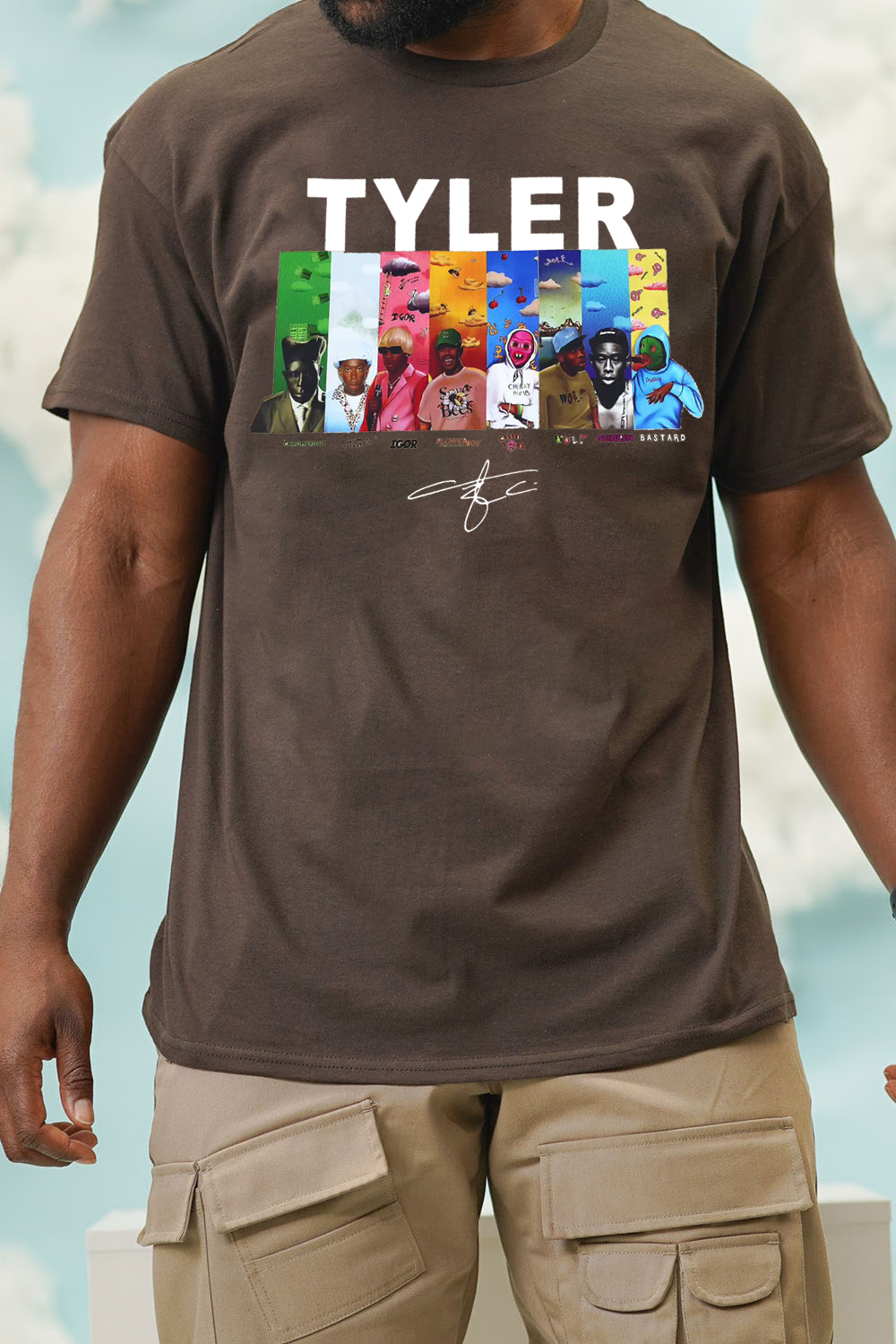 Tyler cartoon print round neck T-shirt