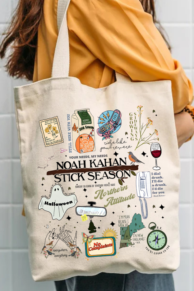 Stick Season Noah Kahan Full Version Tote Bag