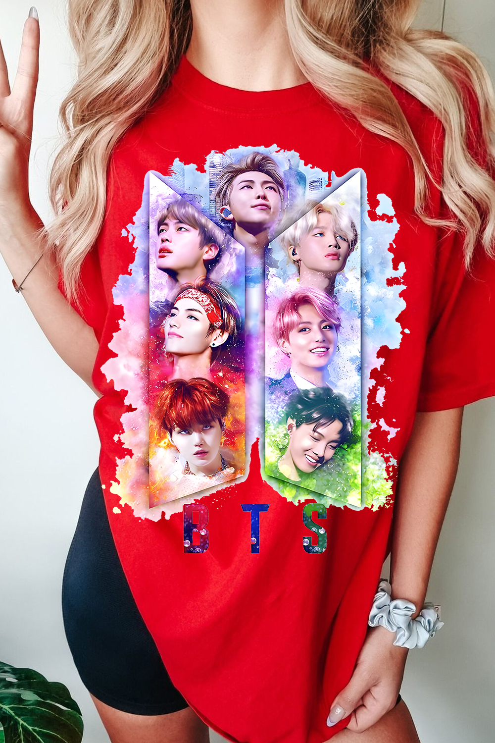 BTS Personalized Colorful Printed Tee