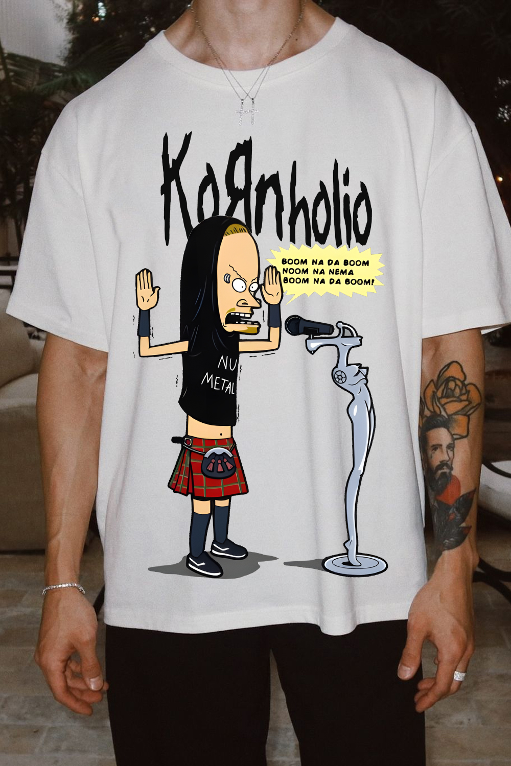 Korn Beavis and Butthead Shirt For Men