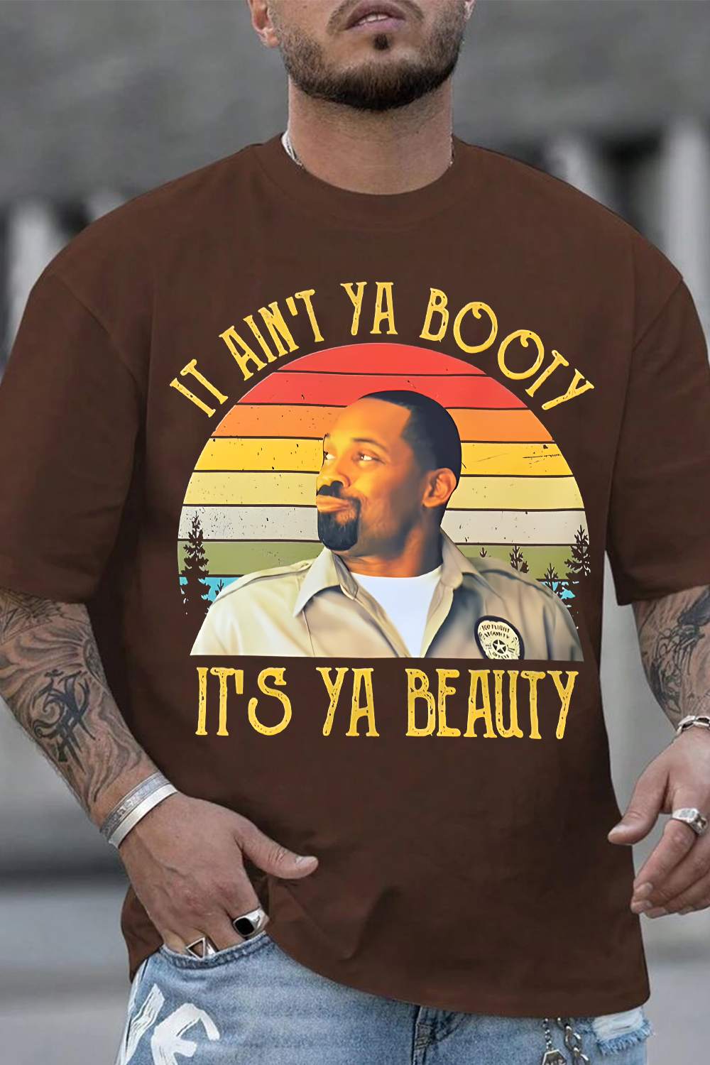 Day-Day It ain't Ya Booty It's Ya Beauty Vintage T-Shirt Friday1995 Movie T-Shirt