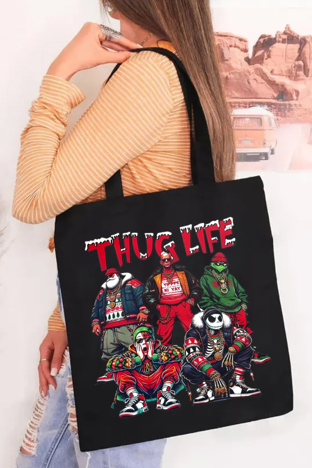 Christmas Personalized Print Tote Bag