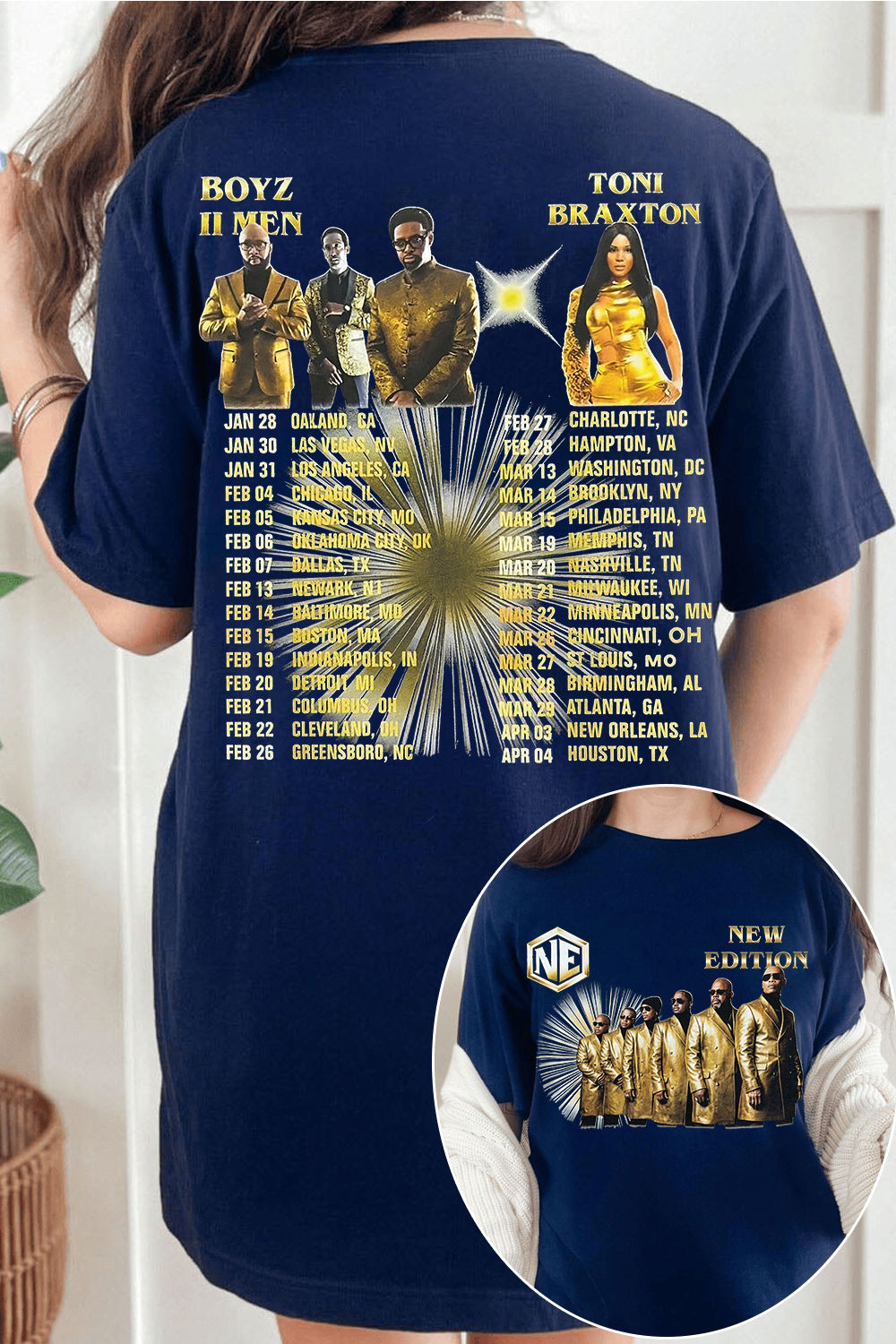 New Edition Way Tour 2026 Tee For Women