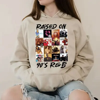 Raised On 90s R&B Album Music Artists-1 Hoodie