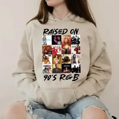 Raised On 90s R&B Album Music Artists-1 Hoodie