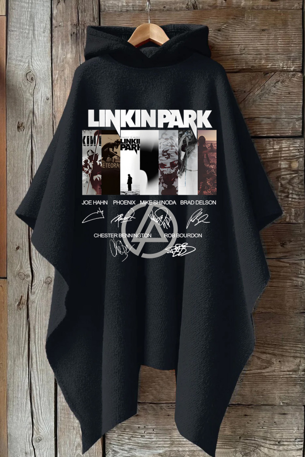 LP Logo Signatures Hooded Warm Shawl Cape