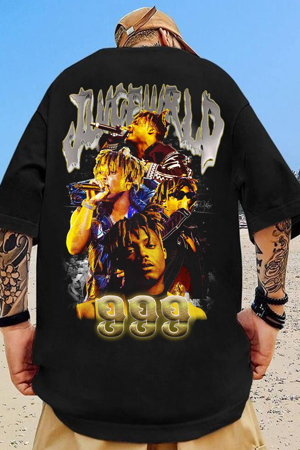 Juice WRLD Back Print Short Sleeve Men's T-Shirt