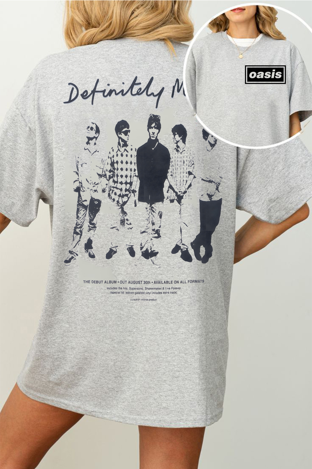 Oasis Unisex T Shirt Definitely Maybe Promo Official Reunion Tour 2025