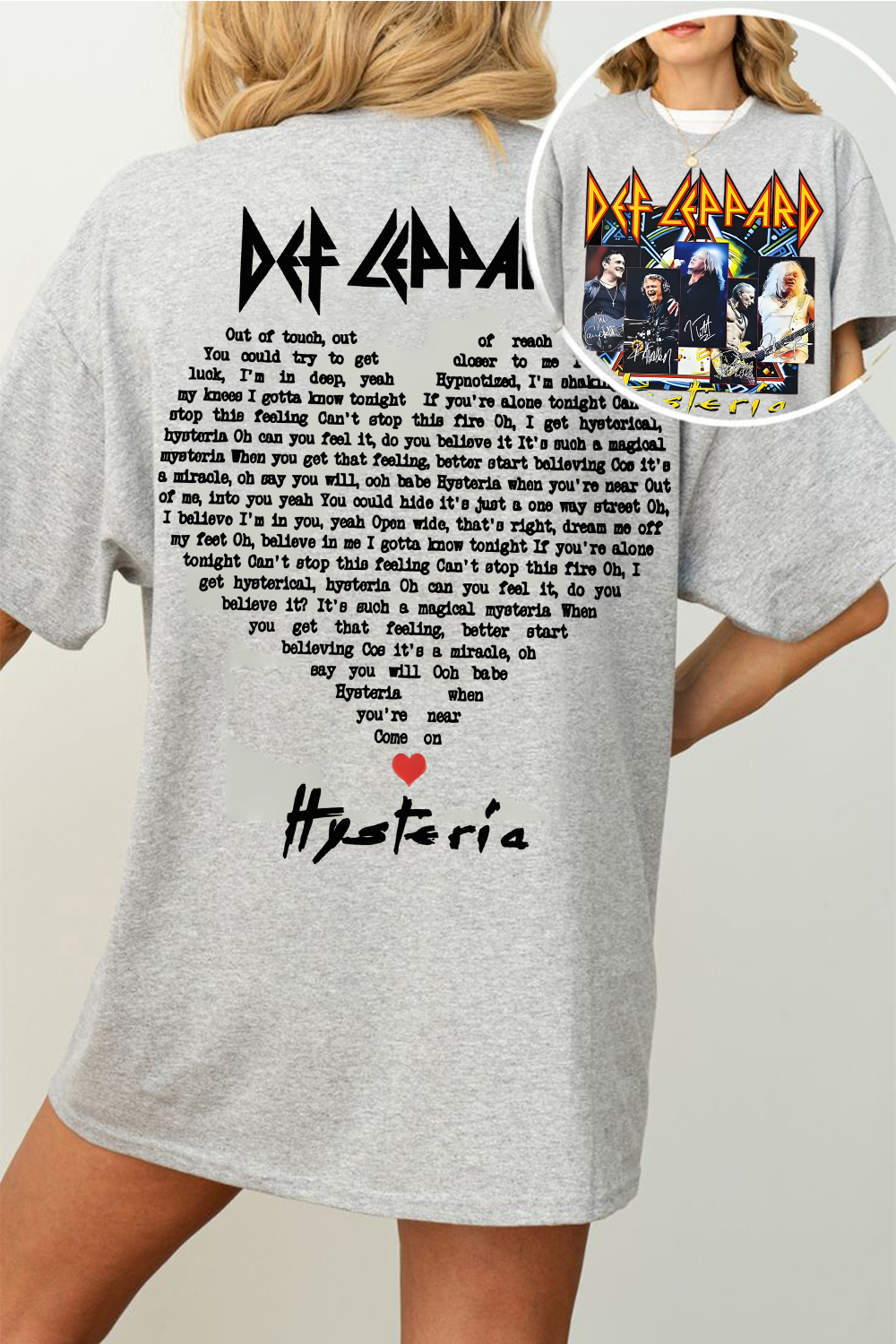 Defleppard rockband T-shirt For Women