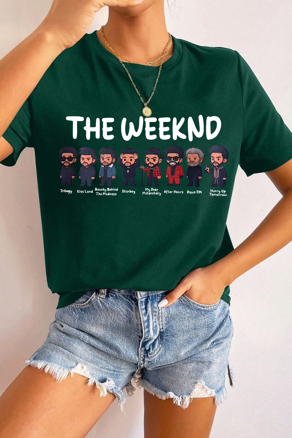 Rock The Weeknd tee and shine brighter for women