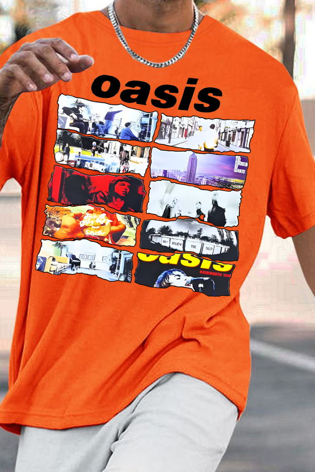 Oasis Unisex T Shirt Definitely Maybe Promo Official Reunion Tour 2025