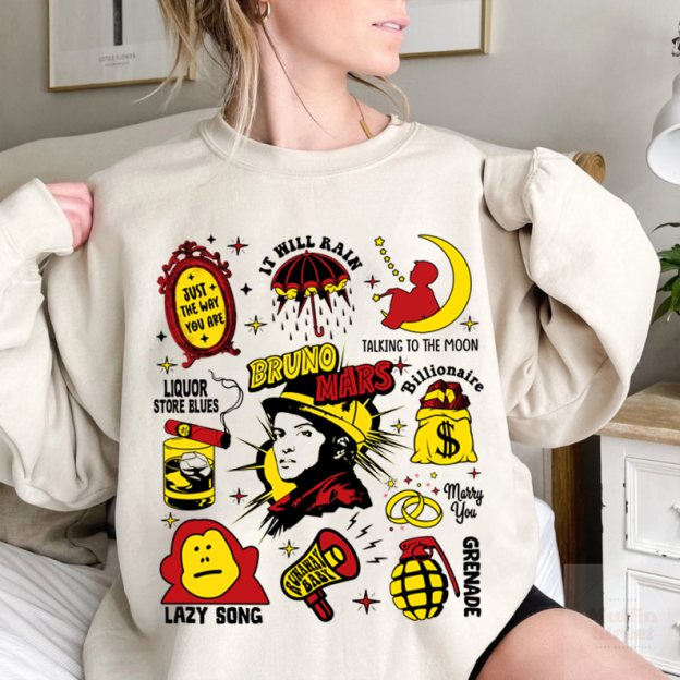 Bruno Mars Favorite Songs Sweatshirt