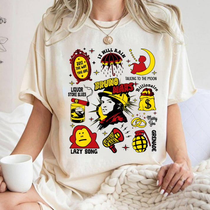 Bruno Mars Favorite Songs Shirt