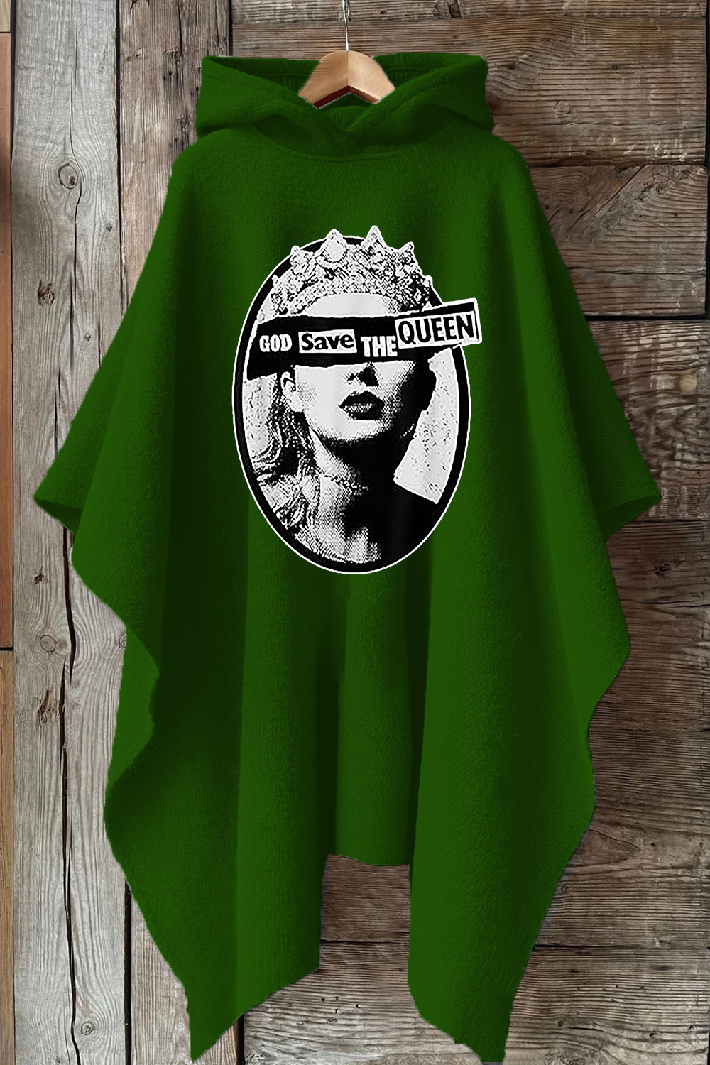 God Save The Queen Hooded Poncho