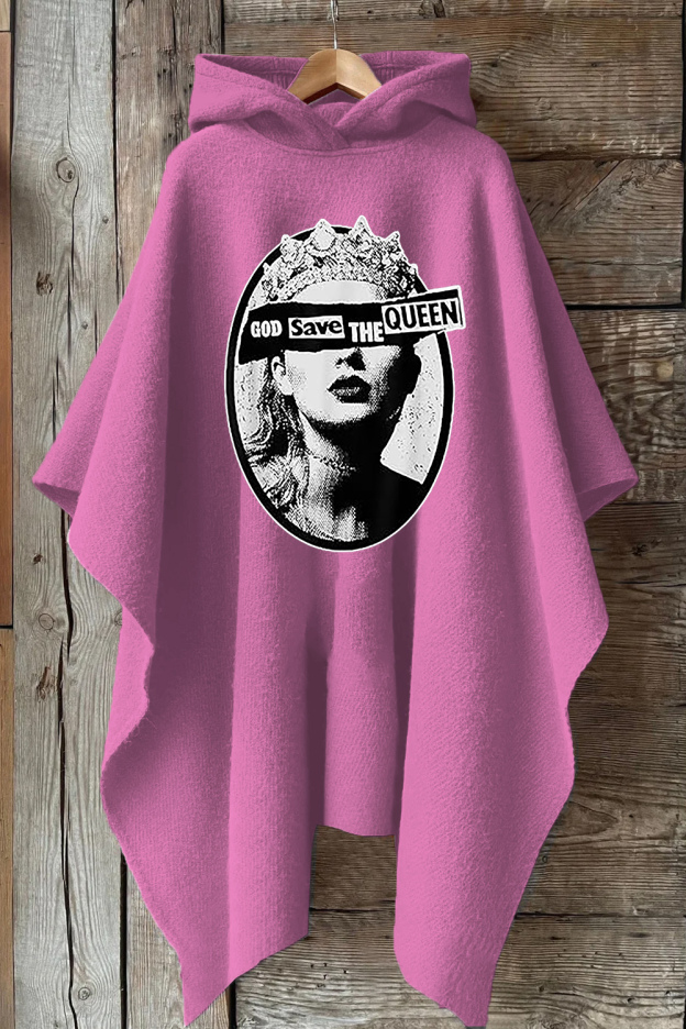 God Save The Queen Hooded Poncho