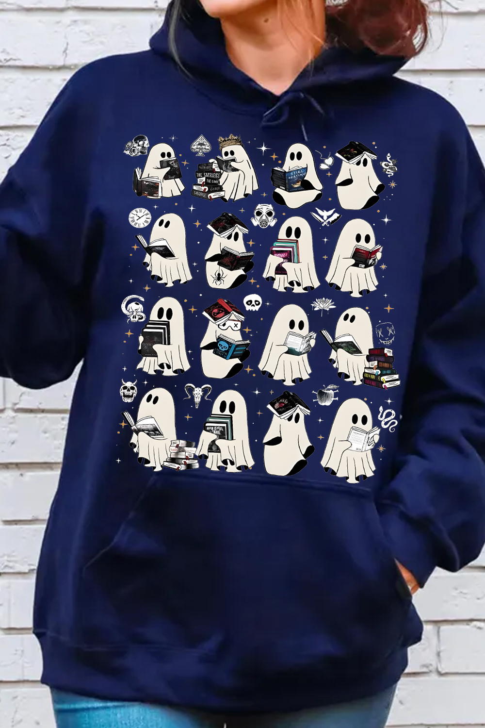 Ghost Reading Dark Romance Novels hoodies