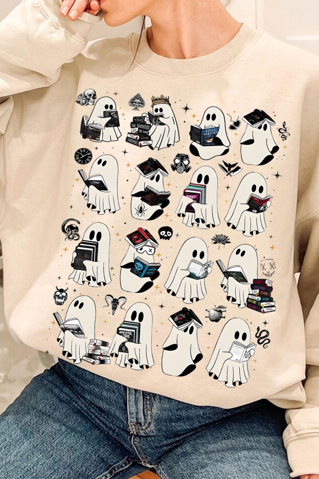 Ghost Reading Dark Romance Novels sweatshirts
