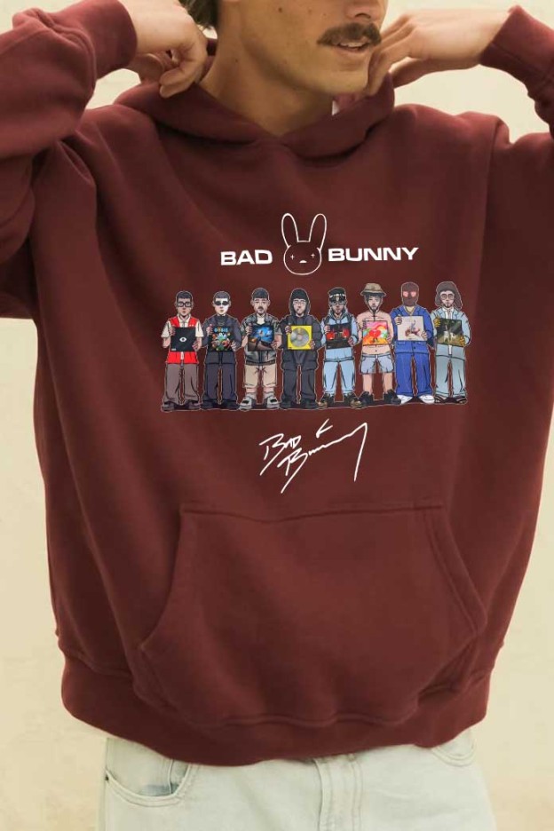 Bad Bunny DTMF Album Merch  Hoodie For Men