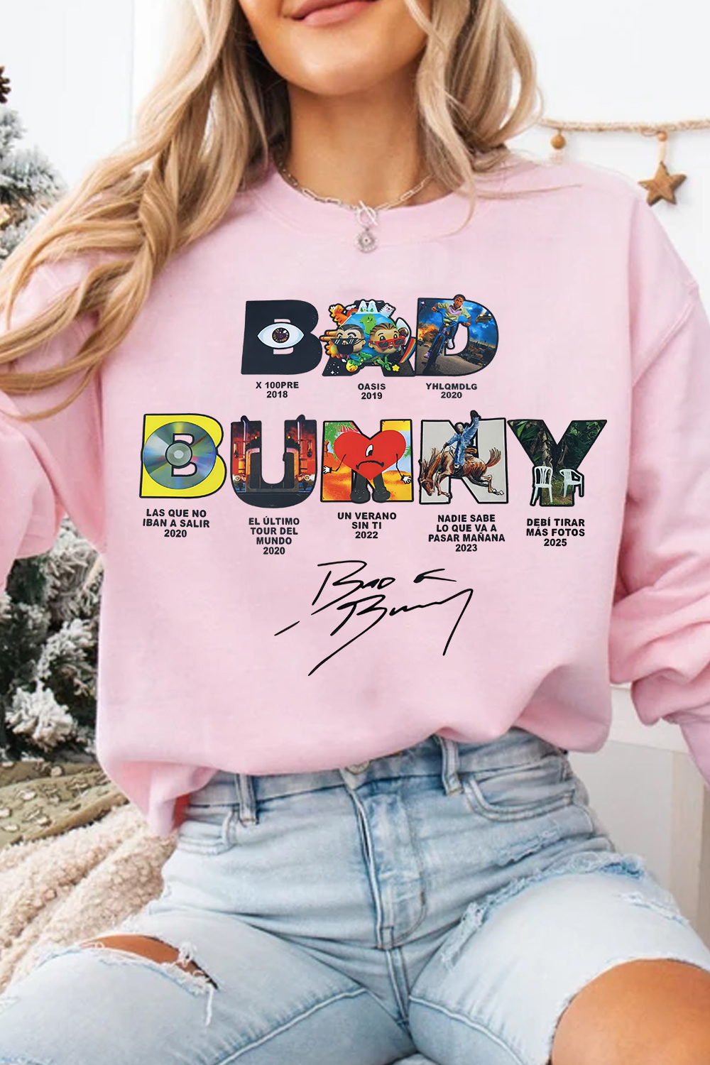 Bad Bunny Concert DTML Album Sweatshirt For WoMen